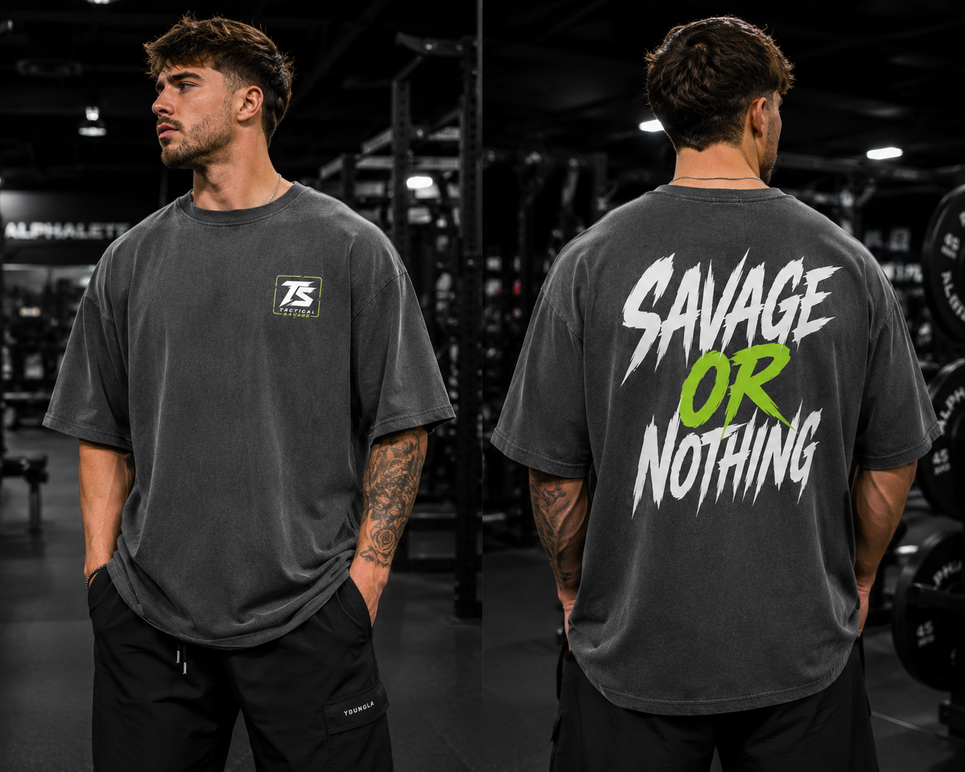 Savage or Nothing Oversized Tee - Image 2