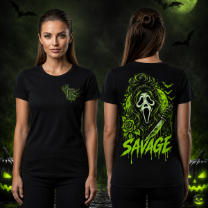Halloween Glow Savage Tee — Women’s