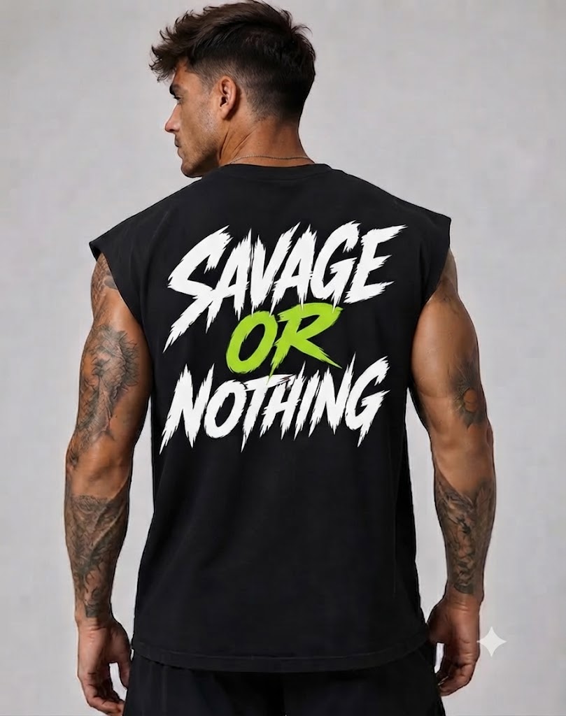 Heavy Weight Cutoff Oversized Tee - Image 8